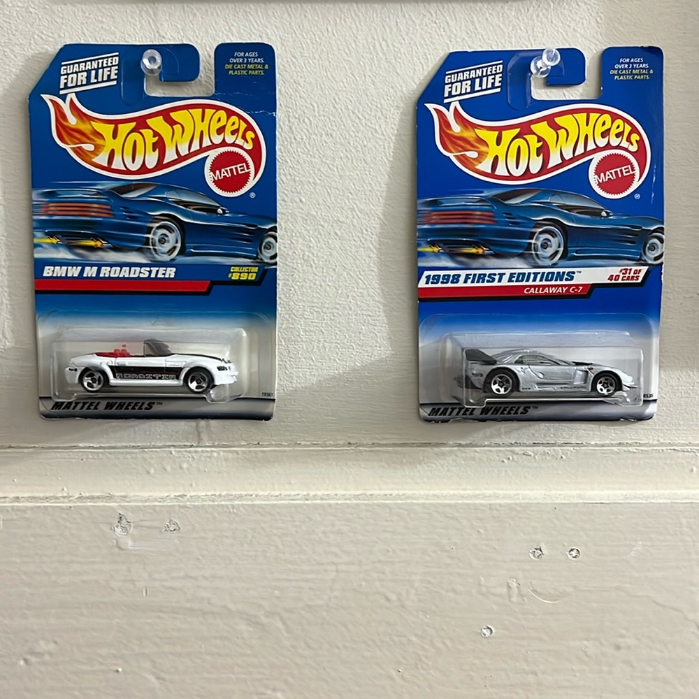 Mattel Hot Wheels toy cars (2) from 1990s